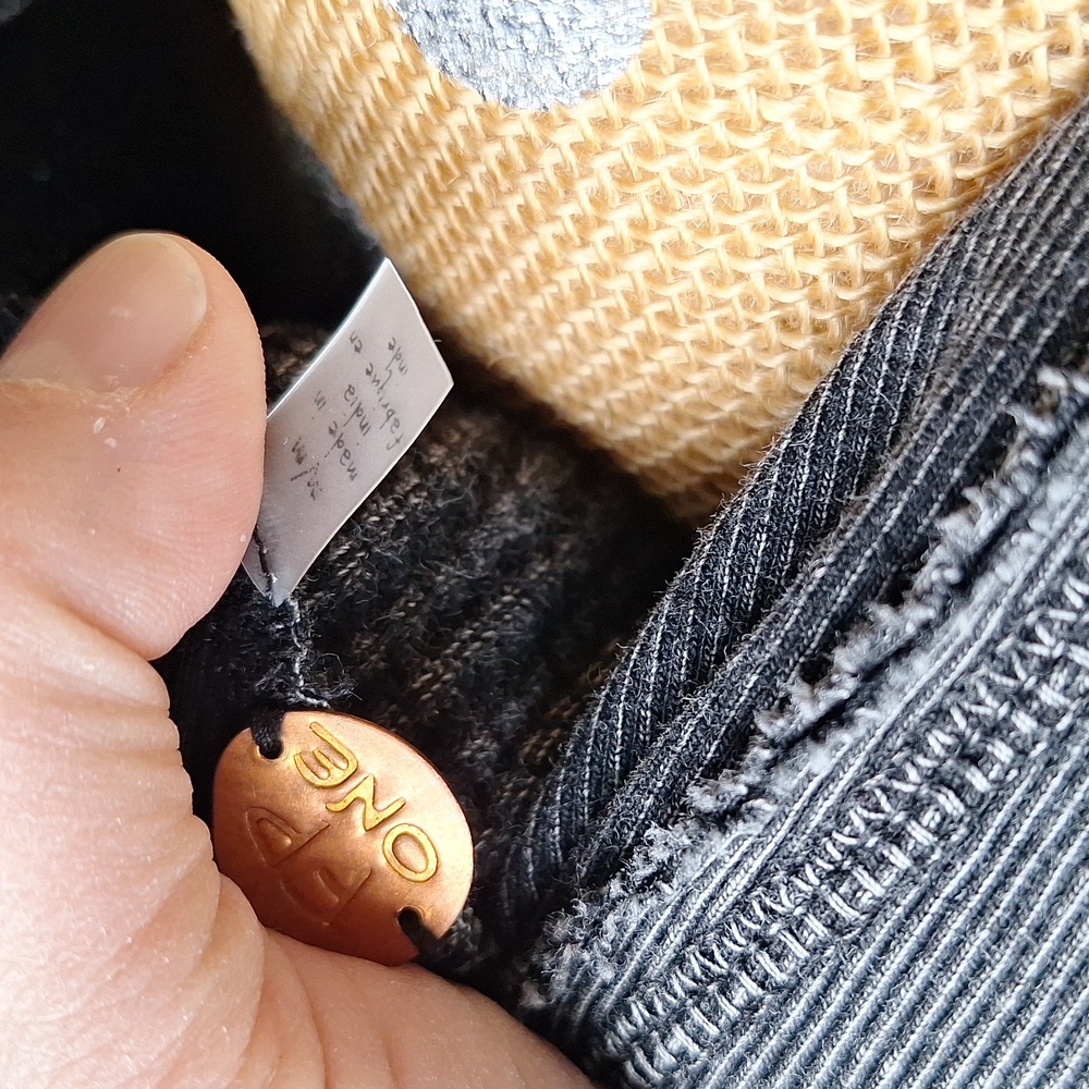Free People FP One Axel Hoodie Wrap Front Waffle Knit Swratshirt Sz M Oversized - Picture 7 of 10